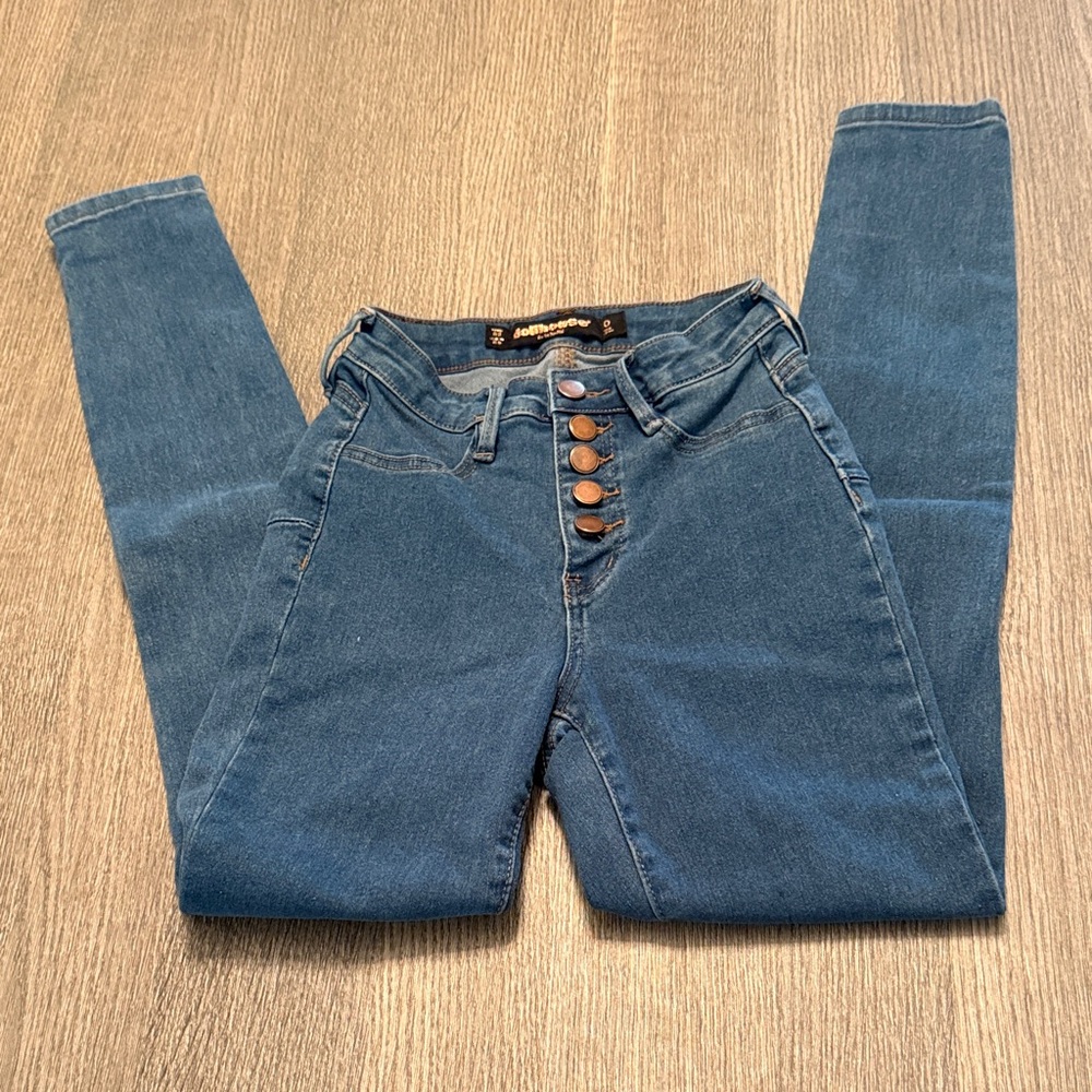 Dollhouse Women's Skinny Blue Jeans